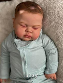 Realistic Reborn Toddler Dolls Boy 24 Inch Silicone Reborn Dolls Newborn Real Li
