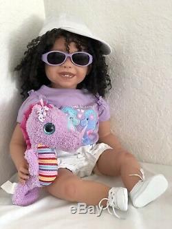 Reborn 22 Ethnic/Hispanic/Biracial/African American Toddler Girl doll Sissy