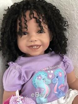 Reborn 22 Ethnic/Hispanic/Biracial/African American Toddler Girl doll Sissy