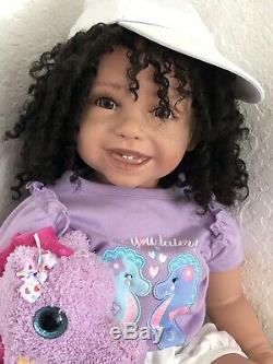 Reborn 22 Ethnic/Hispanic/Biracial/African American Toddler Girl doll Sissy