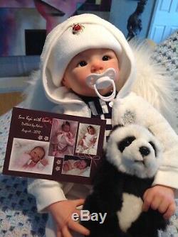 Reborn Asian Baby Suu Kyi By Adrie Stoete 21 4lbs Beautiful Cute And Cuddly