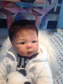 Reborn Asian Baby Suu Kyi By Adrie Stoete 21 4lbs Beautiful Cute And Cuddly