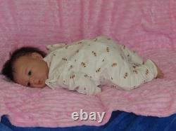 Reborn Asian Doll Suu Kyi by Adrie Stoete, 4 Lbs. 9 Oz. 19 COA