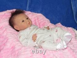 Reborn Asian Doll Suu Kyi by Adrie Stoete, 4 Lbs. 9 Oz. 19 COA