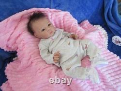 Reborn Asian Doll Suu Kyi by Adrie Stoete, 4 Lbs. 9 Oz. 19 COA