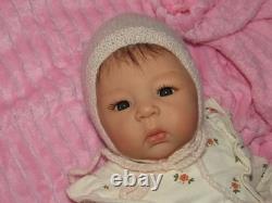Reborn Asian Doll Suu Kyi by Adrie Stoete, 4 Lbs. 9 Oz. 19 COA