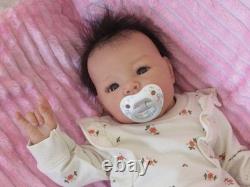 Reborn Asian Doll Suu Kyi by Adrie Stoete, 4 Lbs. 9 Oz. 19 COA