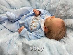 Reborn Baby Art Doll Realborn Chase Asleep With Coa Uk Artist Of 10 Yrs