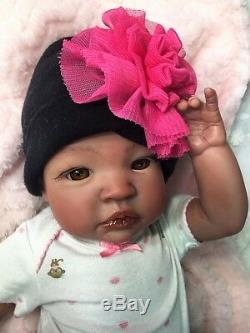 Reborn Baby Biracial Jackie- Doll Therapy for Alzheimers, Kids & Special Needs