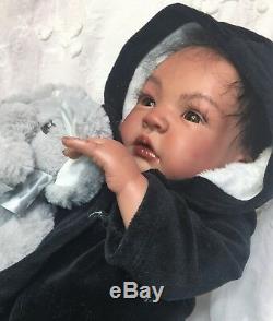 Reborn Baby Biracial Jackie- Doll Therapy for Alzheimers, Kids & Special Needs