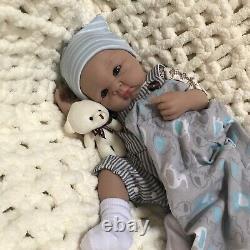 Reborn Baby Boy Doll 7.5 lbs Full Body Silicone 19 Chubby Newborn Dolls Floppy