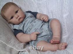 Reborn Baby Boy Doll Charlotte Painted Hair 26 in Length Toddler Kit