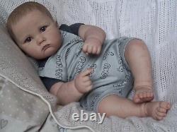 Reborn Baby Boy Doll Charlotte Painted Hair 26 in Length Toddler Kit