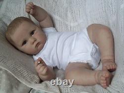 Reborn Baby Boy Doll Charlotte Painted Hair 26 in Length Toddler Kit