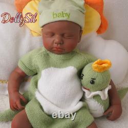 Reborn Baby Boy Dolls Silicone Full Body 18.9Inch Realistic Newborn Baby 6.83lb