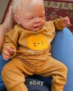 Reborn Baby Boy Gideon COA Included/OOAK. Ultra Realistic! Dawn McLeod Sculpt