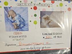 Reborn Baby Boy Gideon COA Included/OOAK. Ultra Realistic! Dawn McLeod Sculpt