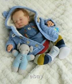 Reborn Baby Boy doll Levi Sculpted by Bonnie Brown with COA