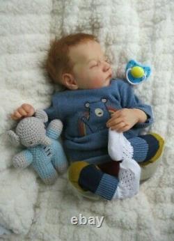 Reborn Baby Boy doll Levi Sculpted by Bonnie Brown with COA