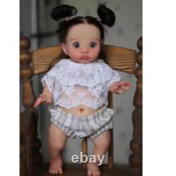 Reborn Baby Doll 16in Rooted Hair Artist Painted Cloth Body with Belly Plate New Reborn Baby Doll 16in Rooted Hair Artist Painted Cloth Body with Belly Plate New