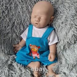 Reborn Baby Doll Girl 17 Inch Unpainted Full Silicone Floppy Doll Christmas Gift