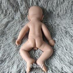 Reborn Baby Doll Girl 17 Inch Unpainted Full Silicone Floppy Doll Christmas Gift