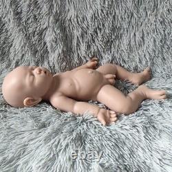 Reborn Baby Doll Girl 17 Inch Unpainted Full Silicone Floppy Doll Christmas Gift