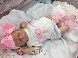 Reborn Baby Doll Girl Stunning Outfit With Painted Hair Newborn Baby Edam