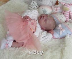 Reborn Baby Doll MOUSE asleep by Sylvia Manning stunning newborn, Ltd edition