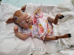 Reborn Baby Doll Ooak Art Doll fawna