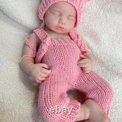 Reborn Baby Doll Silicone Full Body Lifelike Newborn Toy Girl Doll 18.9 Inch