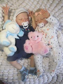 Reborn Baby Doll Silicone V Hand Painted Eva Helland Boy/girl Sunbeambabies Ghsp