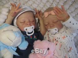 Reborn Baby Doll Silicone V Hand Painted Eva Helland Boy/girl Sunbeambabies Ghsp