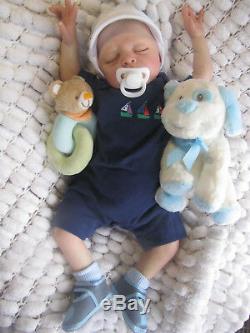 Reborn Baby Doll Silicone V Hand Painted Eva Helland Boy/girl Sunbeambabies Ghsp