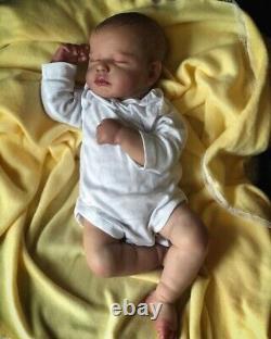 Reborn Baby Doll Sleeping Newborn Soft touch Silicone Toddler Lifelike 19inch