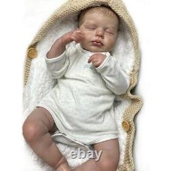 Reborn Baby Doll Soft Silicone cloth Body Newborn Real Lifelike Toddler Toys 19