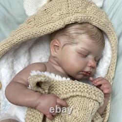 Reborn Baby Doll Soft Silicone cloth Body Newborn Real Lifelike Toddler Toys 19