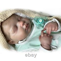 Reborn Baby Doll Soft Silicone cloth Body Newborn Real Lifelike Toddler Toys 19