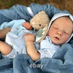 Reborn Baby Dolls 18 Inch 45 cm Full Vinyl Body Realistic Newborn Baby Sleepi
