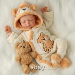 Reborn Baby Dolls Boy, 17 Inch Realistic Doll with Accessories Soft