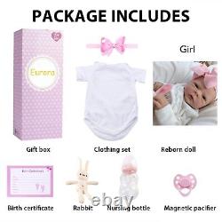 Reborn Baby Dolls Girl 18 Inch Vinyl Silicone Body, Sweet Girl Reborn Baby Do