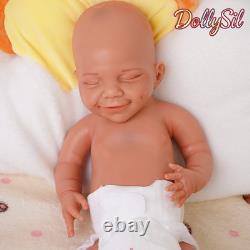 Reborn Baby Dolls Silicone Full Body 17.72 Realistic Newborn Baby Wheaten Color