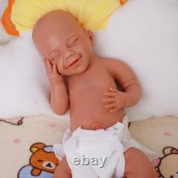 Reborn Baby Dolls Silicone Full Body 17.72 Realistic Newborn Baby Wheaten Color