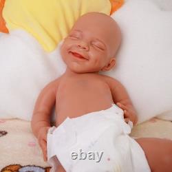 Reborn Baby Dolls Silicone Full Body 17.72 Realistic Newborn Baby Wheaten Color