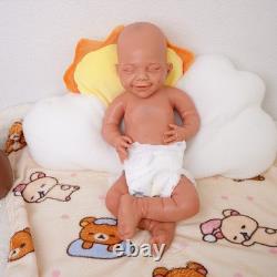 Reborn Baby Dolls Silicone Full Body 17.72 Realistic Newborn Baby Wheaten Color