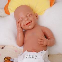 Reborn Baby Dolls Silicone Full Body 17.72 Realistic Newborn Baby Wheaten Color