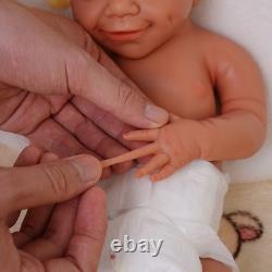 Reborn Baby Dolls Silicone Full Body 17.72 Realistic Newborn Baby Wheaten Color
