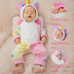 Reborn Baby Dolls Silicone Full Body 18 Inch Waterproof Realistic Newborn Baby