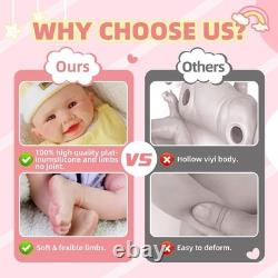 Reborn Baby Dolls Silicone Full Body 18 Inch Waterproof Realistic Newborn Baby