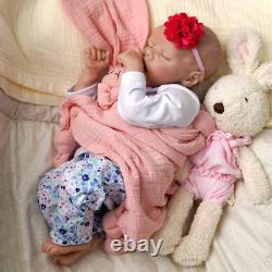 Reborn Baby Dolls Silicone Full Body Lifelike Baby Realastic 17 Inch Girl Soft